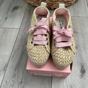Free People Pink/Beige Espadrilles